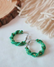 Load image into Gallery viewer, Mini Festive Spiral Earrings
